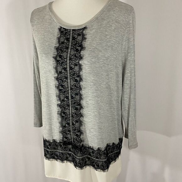 NWT Talbots Lace Border Top - Picture 2 of 8